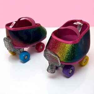 Build A Bear Workshop Rainbow Glitter Roller Skates For Teddy Bear  Sparkle